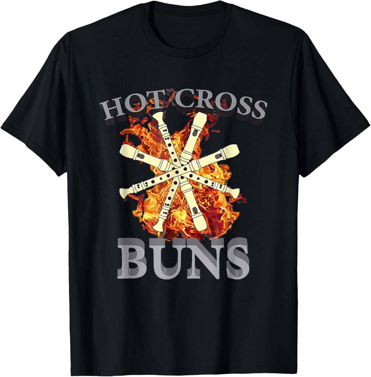 Hot Cross Buns pattern for dad T-Shirt - T-Shirt | Black