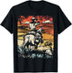 Vintage Cowboy By SamBro Retro -Adults Kids Western Black Small Short Sleeve T-Shirt - T-Shirt | Black