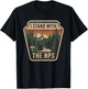 I Stand With The NPS PR National Park Support Park Rangers T-Shirt - T-Shirt | Black