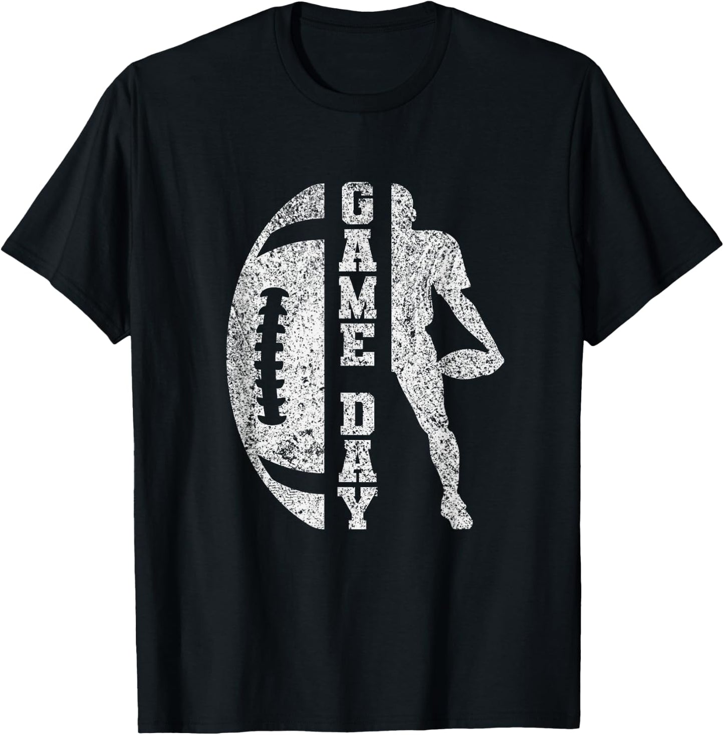 Game Day Football - Cute Football Top T-Shirt - T-Shirt | Black