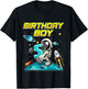 Kids 5 Year Old Outer Space Bday Boy Planets Astronaut 5th Gift T-Shirt - T-Shirt | Black