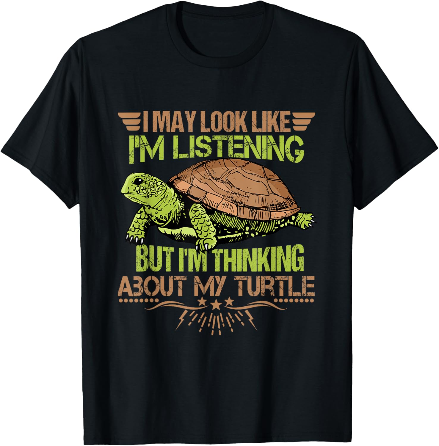 Turtle Lover Kids Tortoise Turtle Owner Men Turtle T-Shirt - T-Shirt | Black