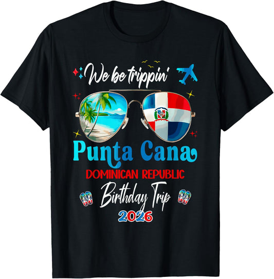 Punta Cana Vacay Dominican Republic Birthday Trip 2026 T-Shirt - T-Shirt | Black
