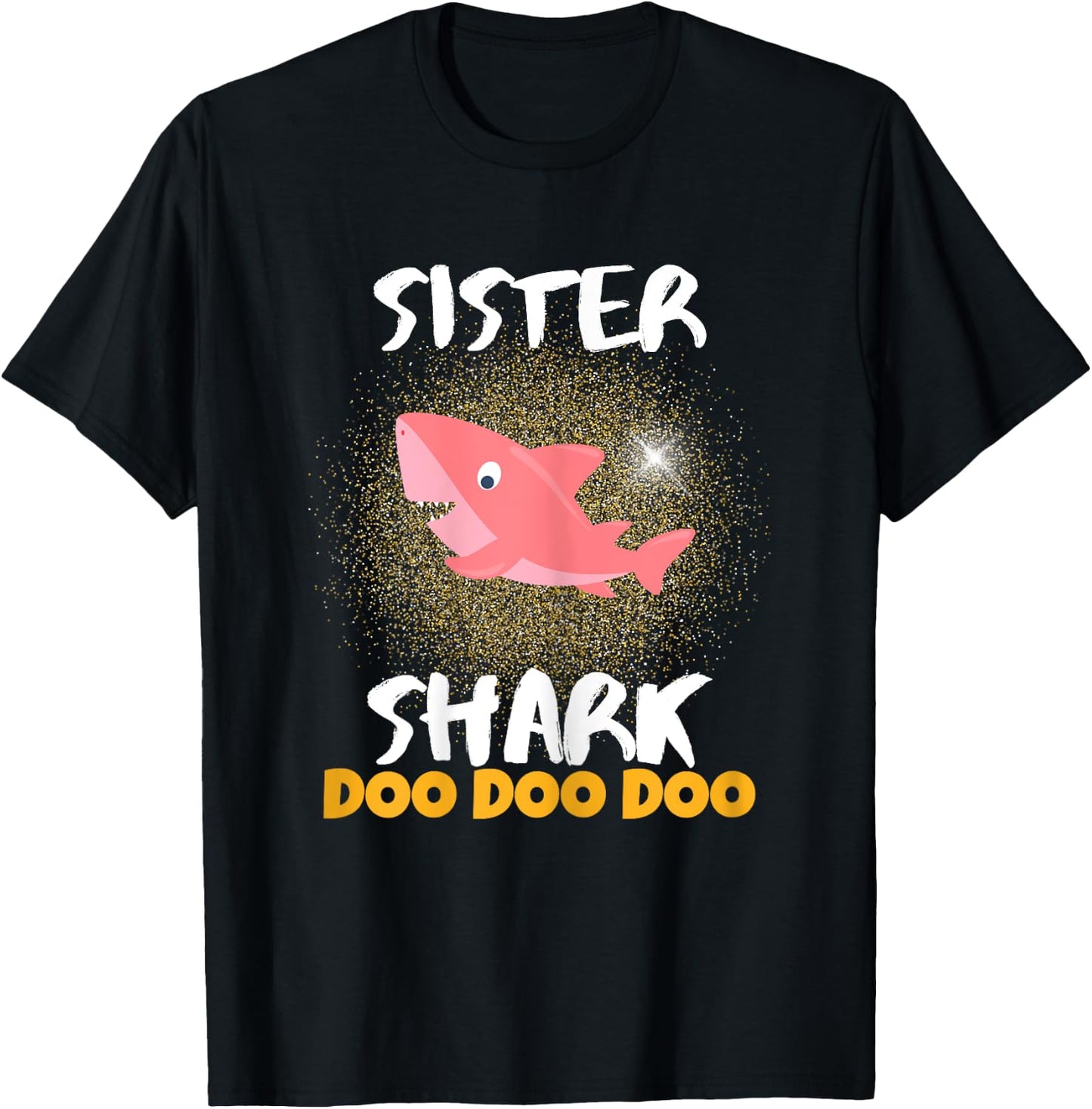 Sister Shark Gift Girls Teens Students Women Females T-Shirt - T-Shirt | Black