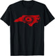 Retro Minimalistic Hockey Fan T-Shirt - T-Shirt | Black
