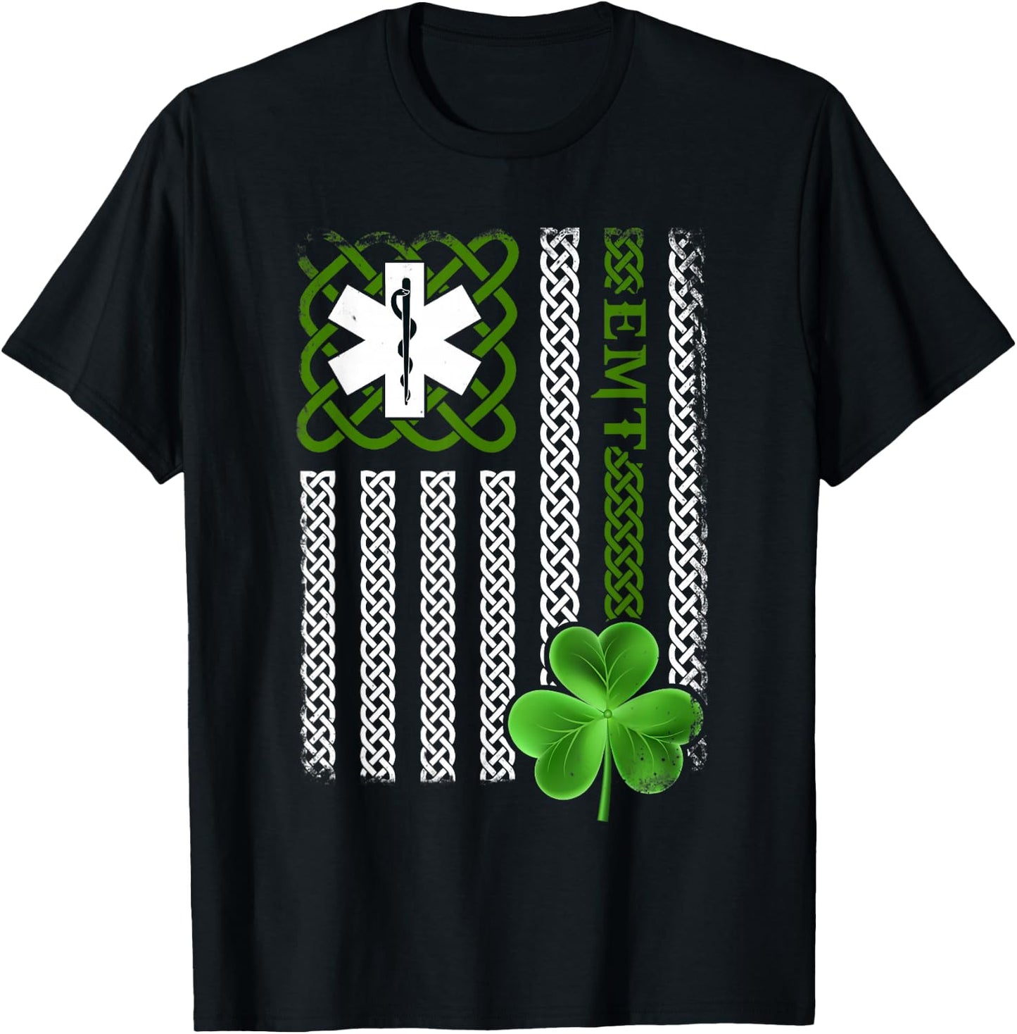 Funny EMS EMT Paramedic Gift St Patricks Day Shirts T-Shirt - T-Shirt | Black