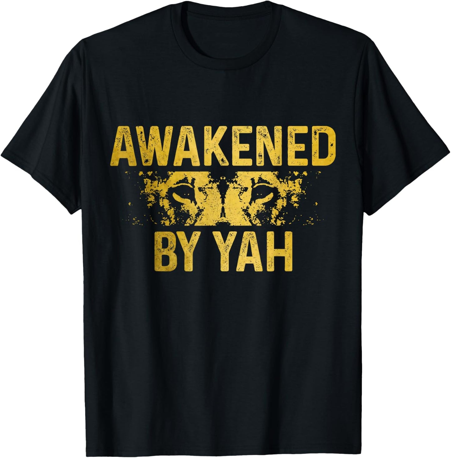 Israelite Hebrew Awakened By Yah Israel Lion Of Judah T-Shirt - T-Shirt | Black