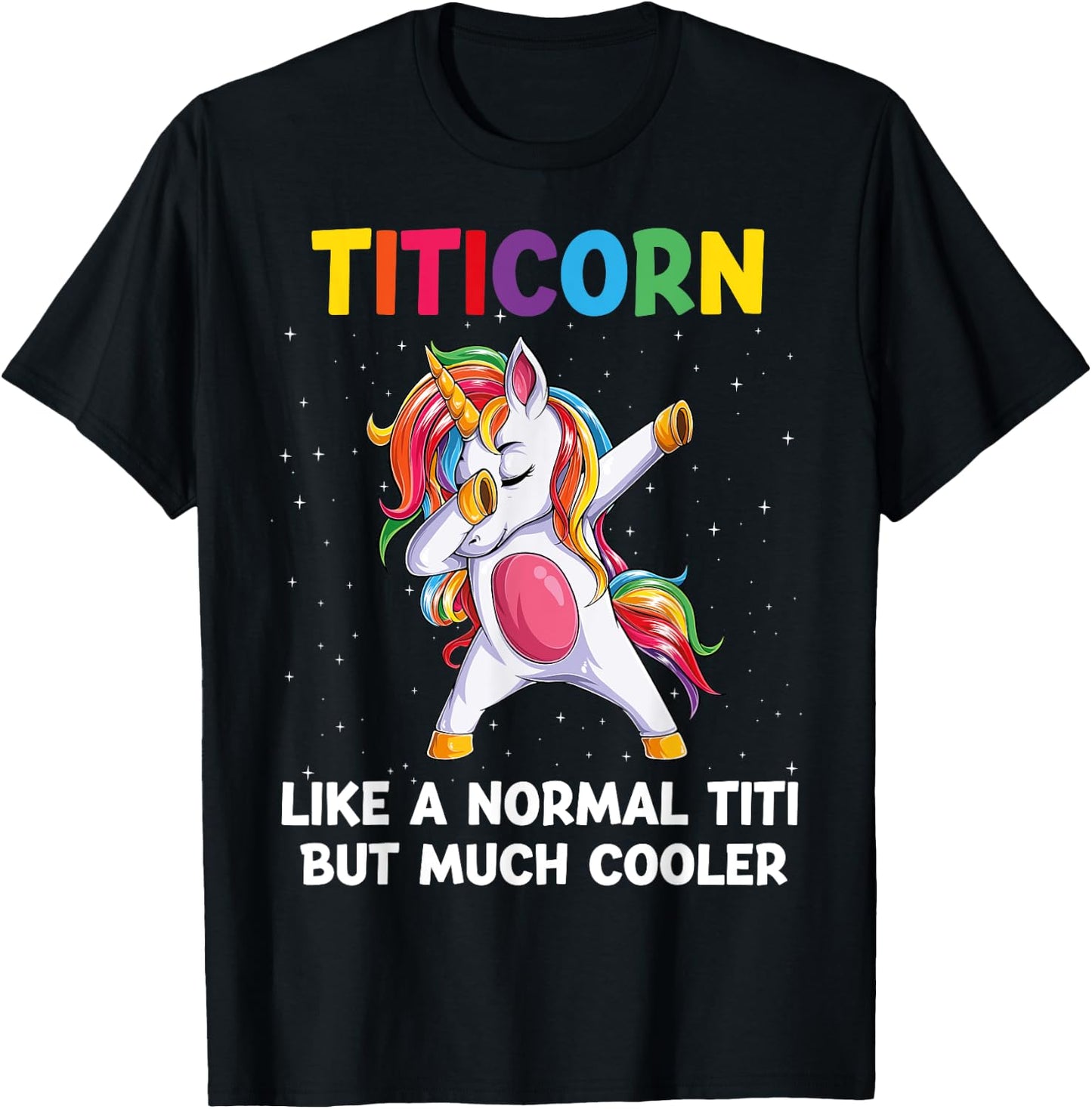 TitiCorn Titi Unicorn Birthday Family Matching Bday Party T-Shirt - T-Shirt | Black