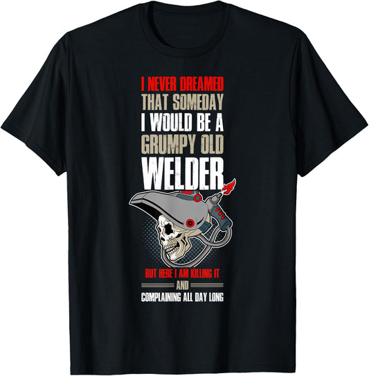Grumpy Old Welder T-Shirt - T-Shirt | Black
