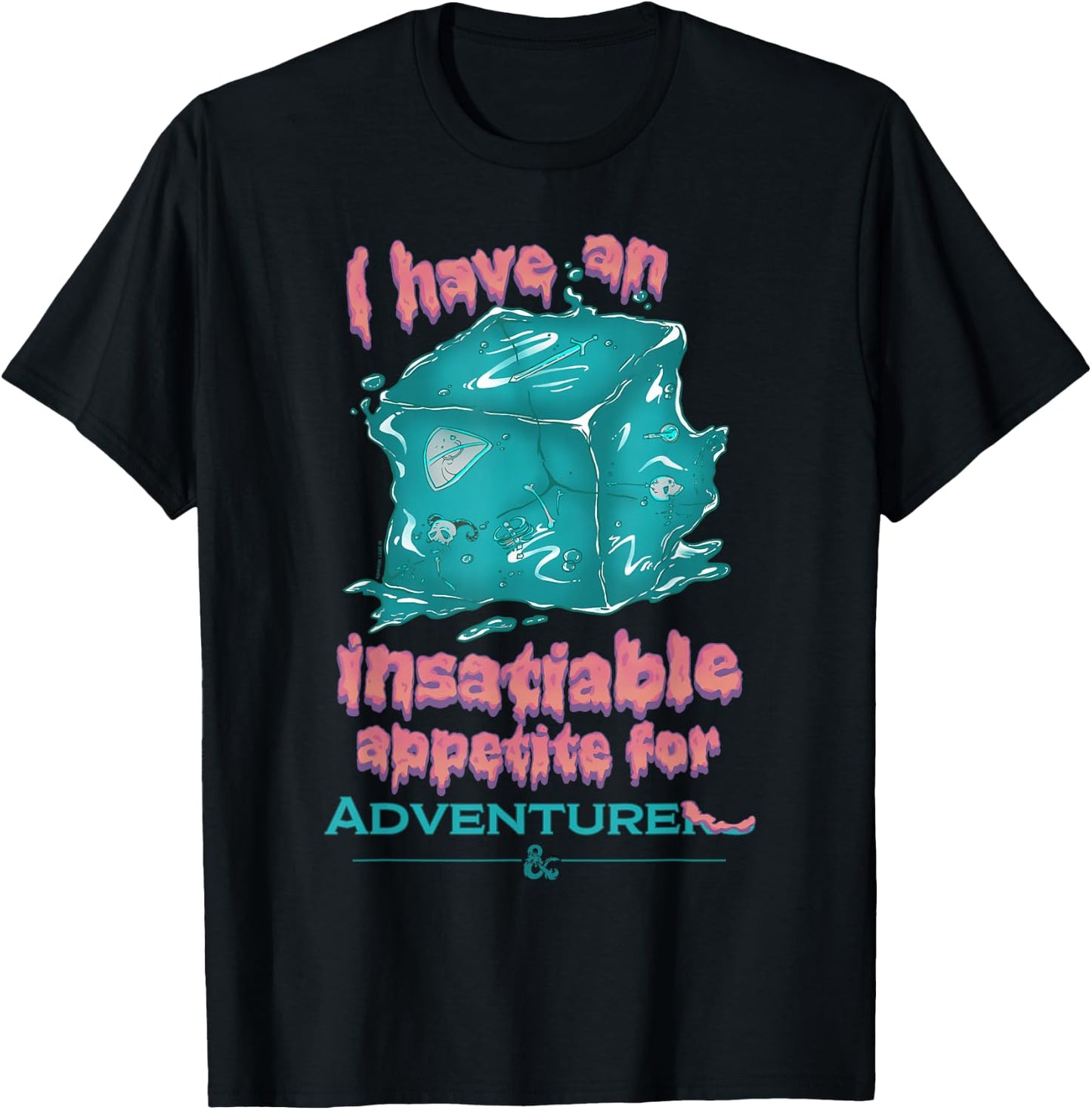 Dungeons & Dragons Insatiable Appetite for Adventure T-Shirt - T-Shirt | Black