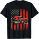 American Trucker - Semi Truck Driver Trucking Big Rig T-Shirt - T-Shirt | Black