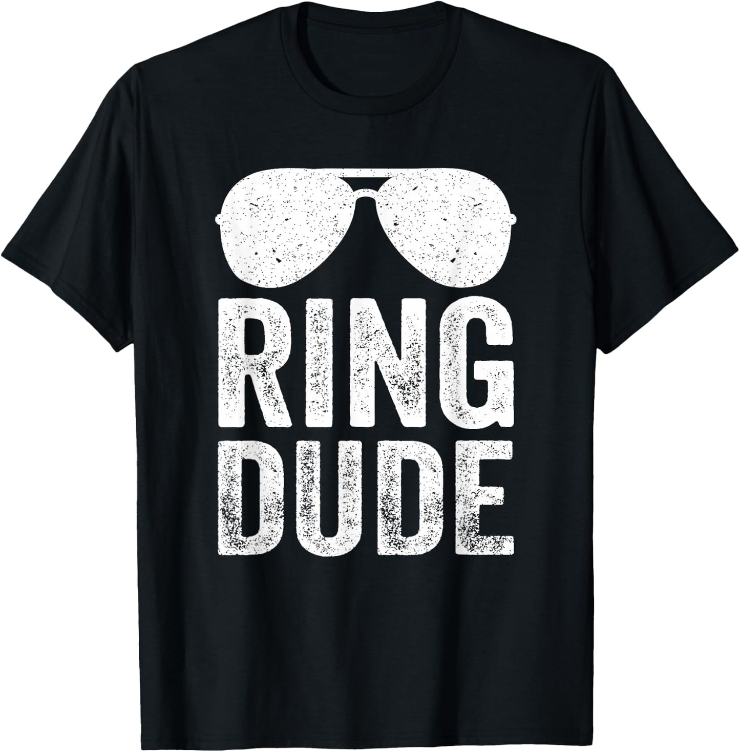Cute Boy's Ring Dude Bearer Funny Wedding T-Shirt - T-Shirt | Black