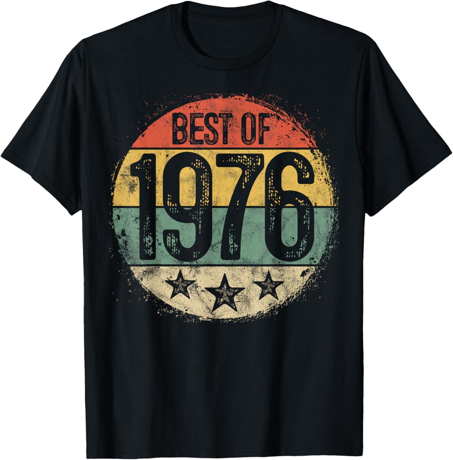 Best of 1976 Sunset 50th Birthday Gift Men Women 50 Year Old T-Shirt - T-Shirt | Black