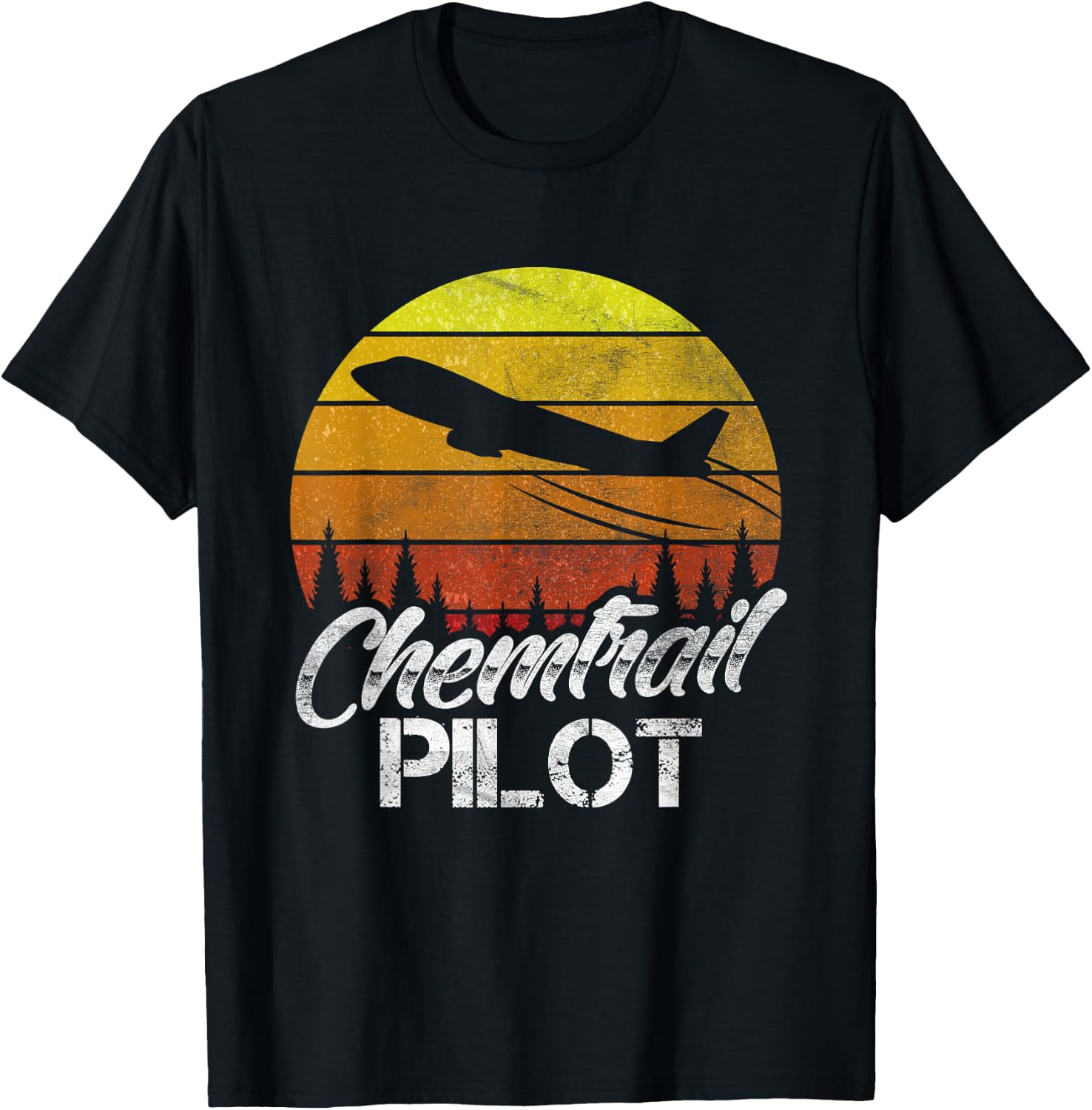 Chemtrail Pilot T-Shirt - T-Shirt | Black