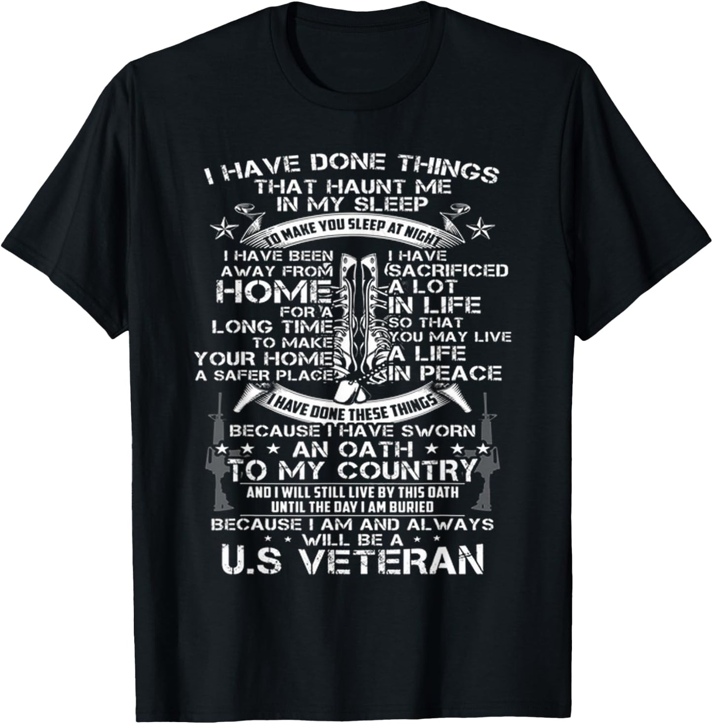 I have done things that haunt me in my sleep T-Shirt - T-Shirt | Black