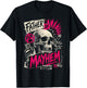 Father's Day Father of Mayhem Funny Dad Matching Family T-Shirt - T-Shirt | Black