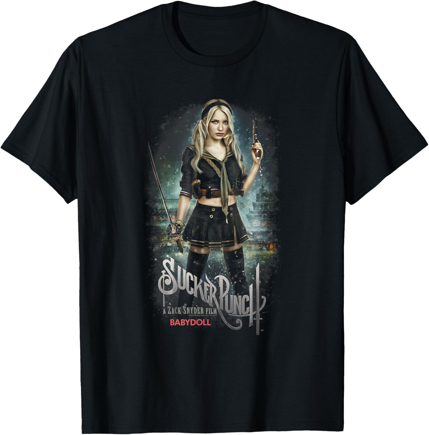 Sucker Punch Babydoll Poster T-Shirt - T-Shirt | Black
