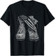Army Boots USA Flag Boots Print Tactical Boots T-Shirt - T-Shirt | Black