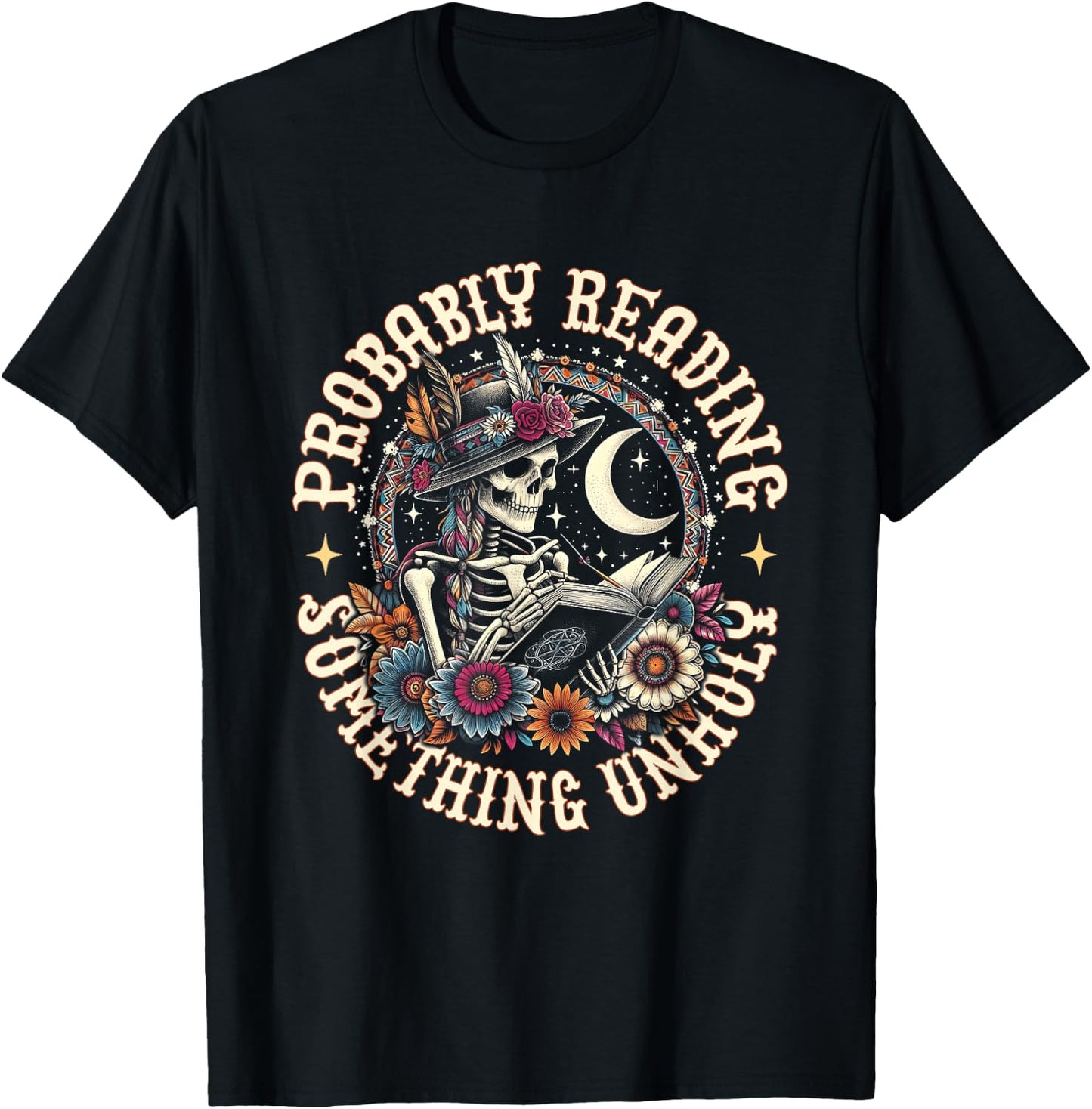 Is That Smutt Books Probably Reading Something Unholy T-Shirt - T-Shirt | Black