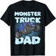 Monster Truck Dad For Fathers Daddy Cool Funny Monster Truck T-Shirt - T-Shirt | Black