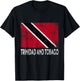 Distressed Patriotic Trinidad and Tobago Flag Men Women Kid T-Shirt - T-Shirt | Black