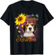 My Sunshine Beagle Dog With Sunflowers T-Shirt - T-Shirt | Black
