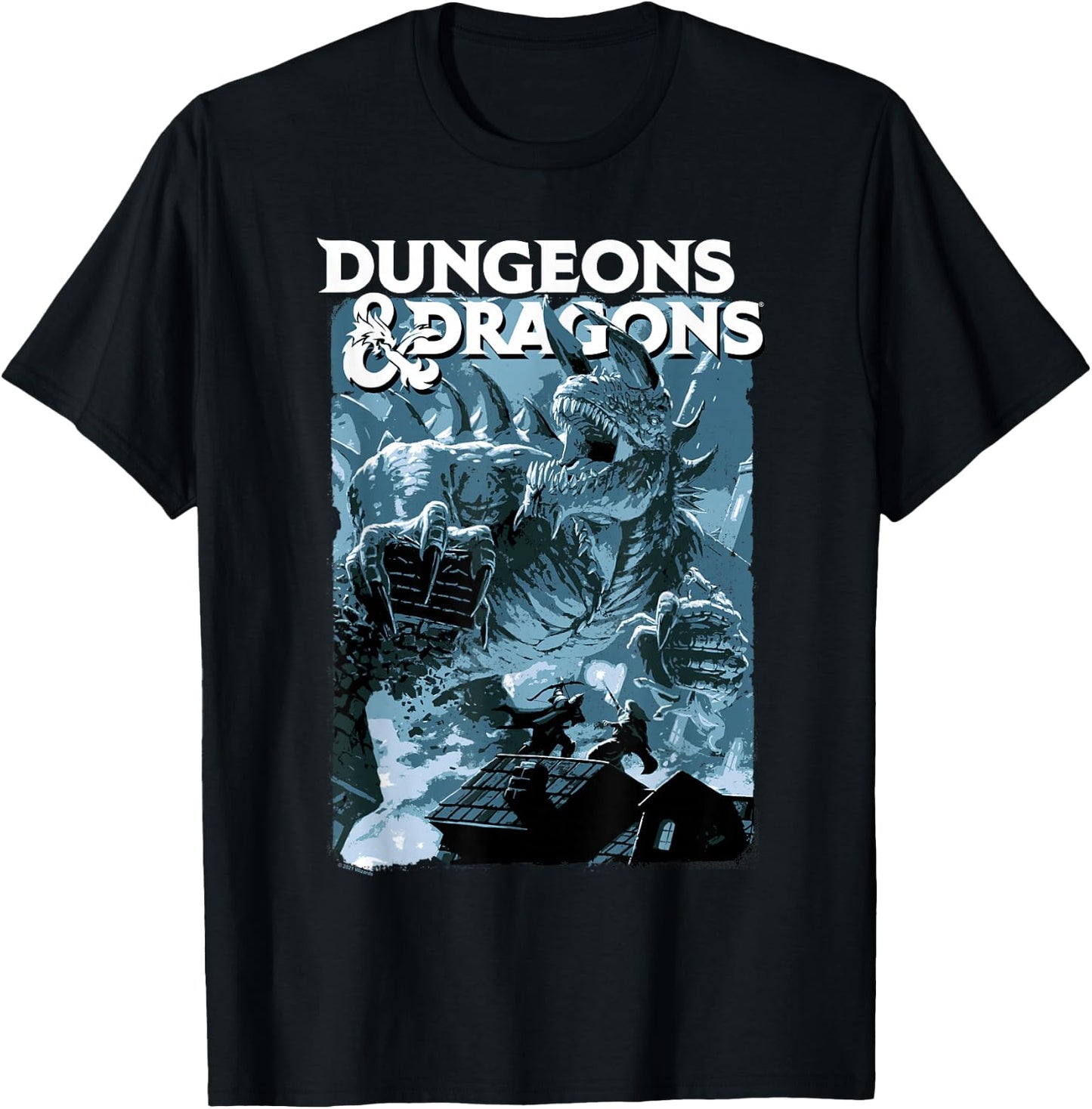 Dungeons & Dragons Tarrasque Design T-Shirt - T-Shirt | Black