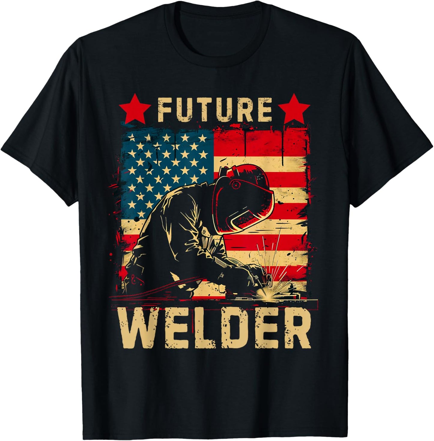 Future Welder - Welder Steel Worker Metalworking Lover T-Shirt - T-Shirt | Black