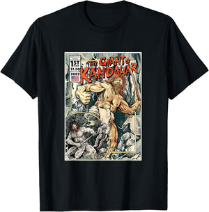 The Giant of Kandahar - Genesis 6 Nephilim Comic Cover T-Shirt - T-Shirt | Black