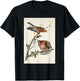 Vintage Red-Shouldered Hawks Birds Illustration Men & Women T-Shirt - T-Shirt | Black