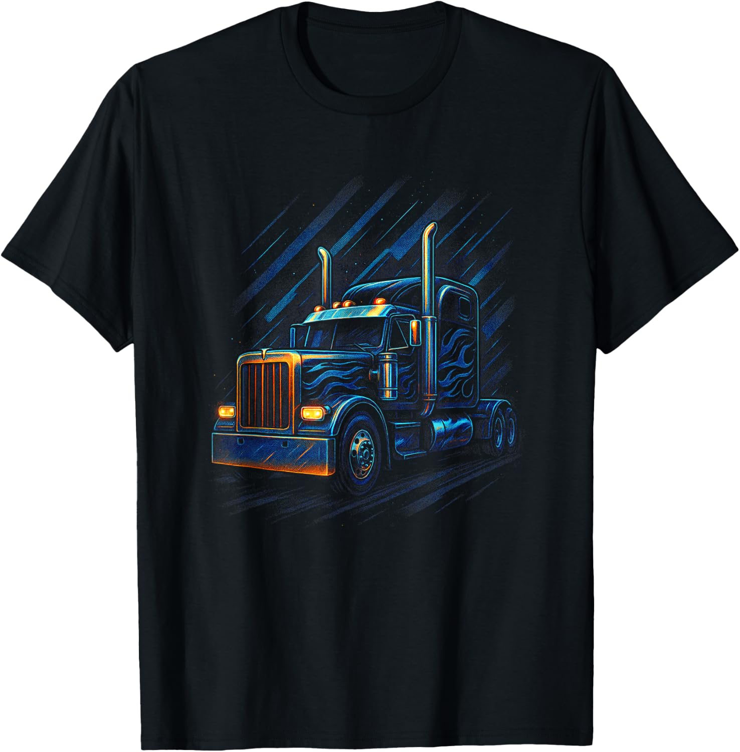 Trucker Semi-Trailer T-Shirt - T-Shirt | Black