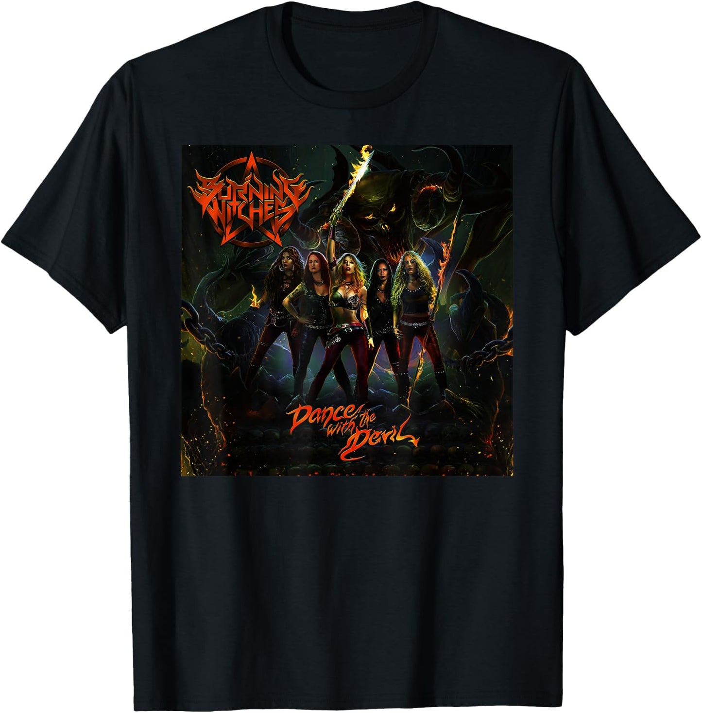Burning Witches T-Shirt - T-Shirt | Black