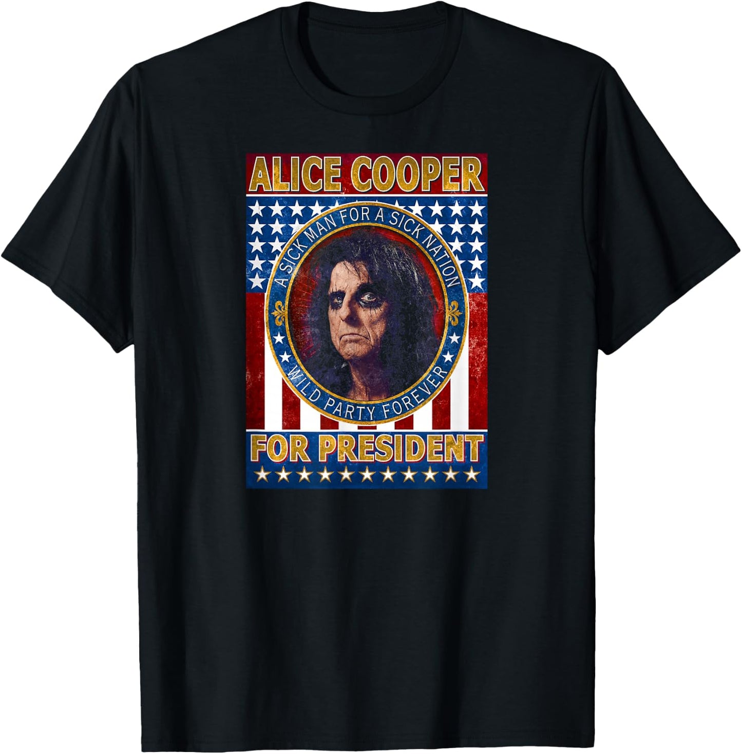 Alice Cooper - Alice Cooper for President Small T-Shirt - T-Shirt | Black