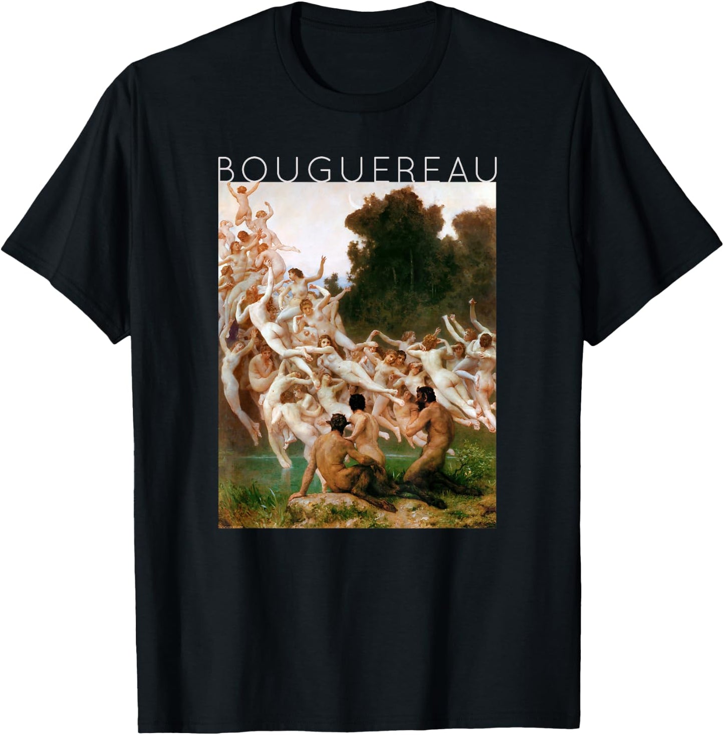 William-Adolphe Bouguereau - The Oreads - For Artists T-Shirt - T-Shirt | Black