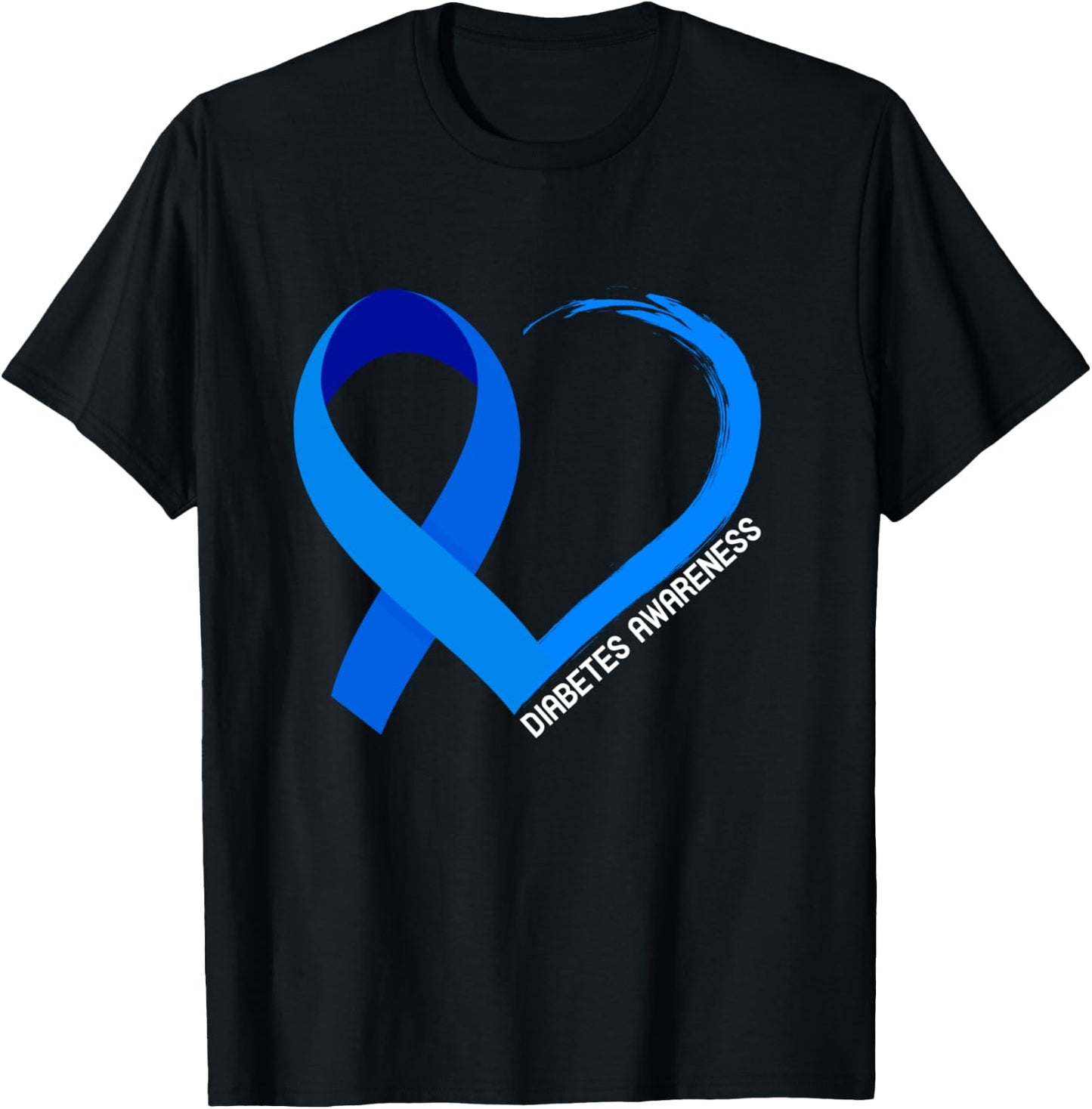 World Diabetes Day 2022 Type 1 Type 2 Diabetes Awareness T-Shirt - T-Shirt | Black