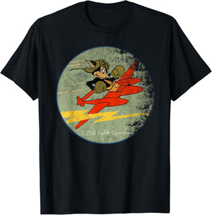 428th Fighter Squadron WWII Vintage Patch Design T-Shirt - T-Shirt | Black