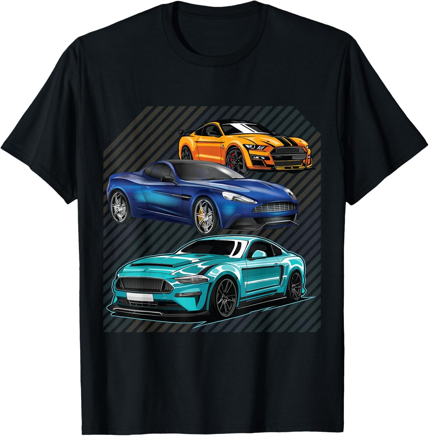 Sport Cars Lovers Gift Street Racing Fans Speed Driver T-Shirt - T-Shirt | Black