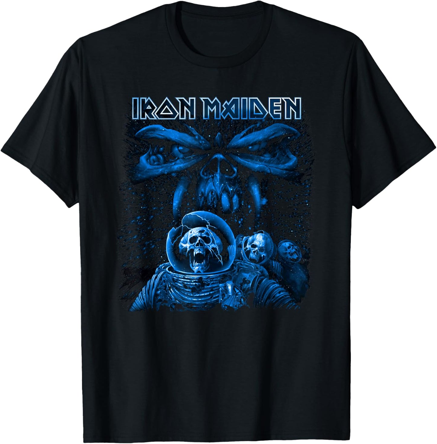 Iron Maiden - Blue Album Spaceman T-Shirt - T-Shirt | Black