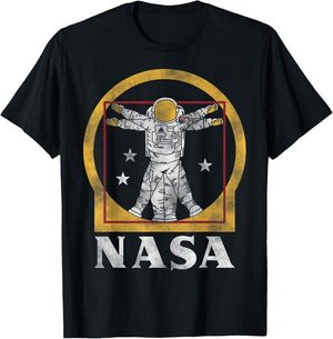 NASA Vitruvian astronaut T-Shirt - T-Shirt | Black