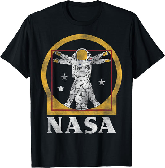 NASA Vitruvian astronaut T-Shirt - T-Shirt | Black