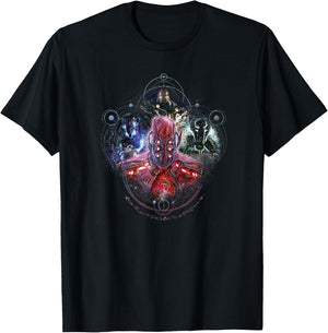 Marvel Eternals Celestials Group Shot Portrait T-Shirt - T-Shirt | Black