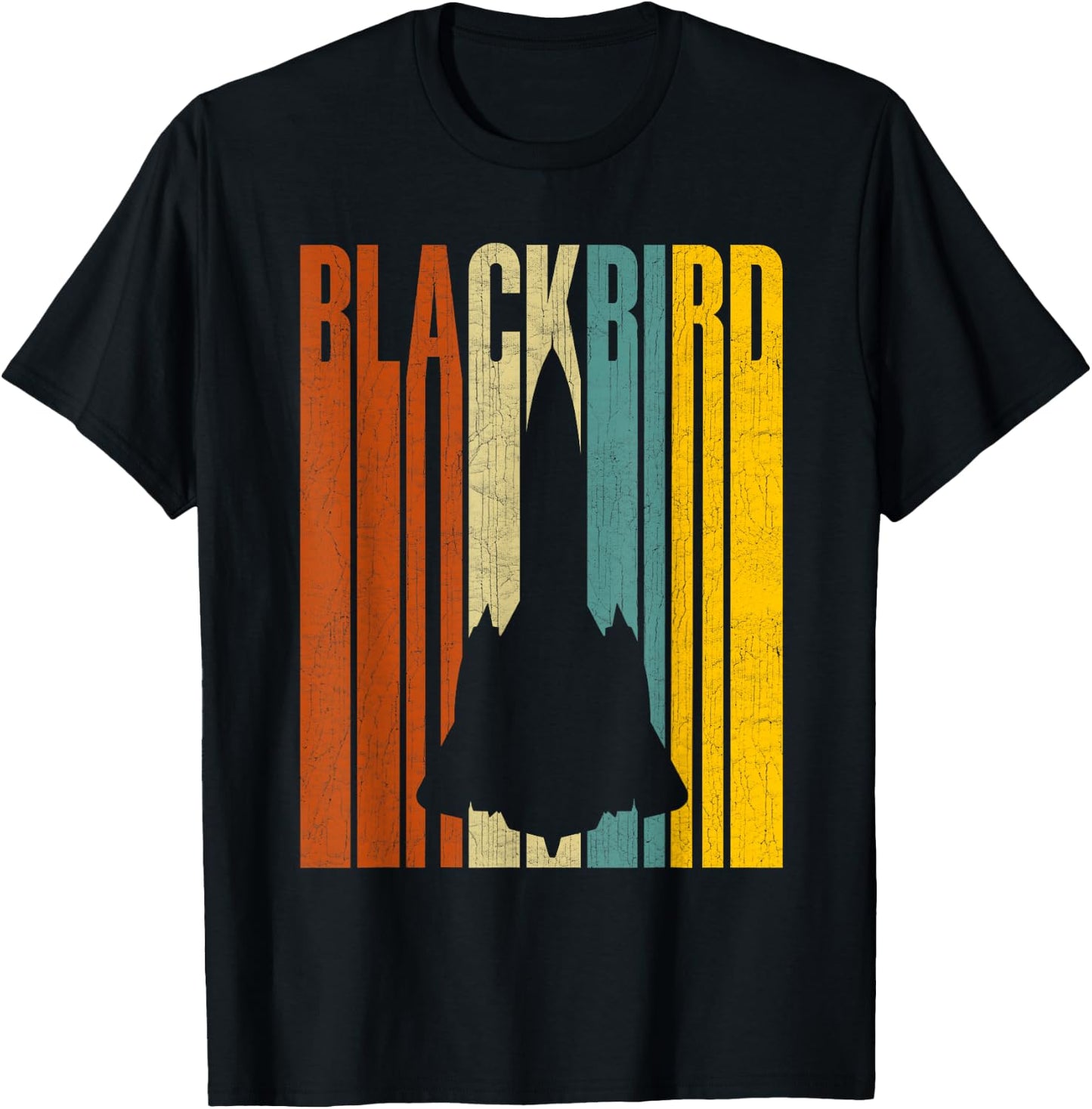 SR-71 Blackbird Air Force Military Jet T-Shirt - T-Shirt | Black