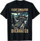 Flight Simulator Aviation Console Pilot Flight Simulation T-Shirt - T-Shirt | Black