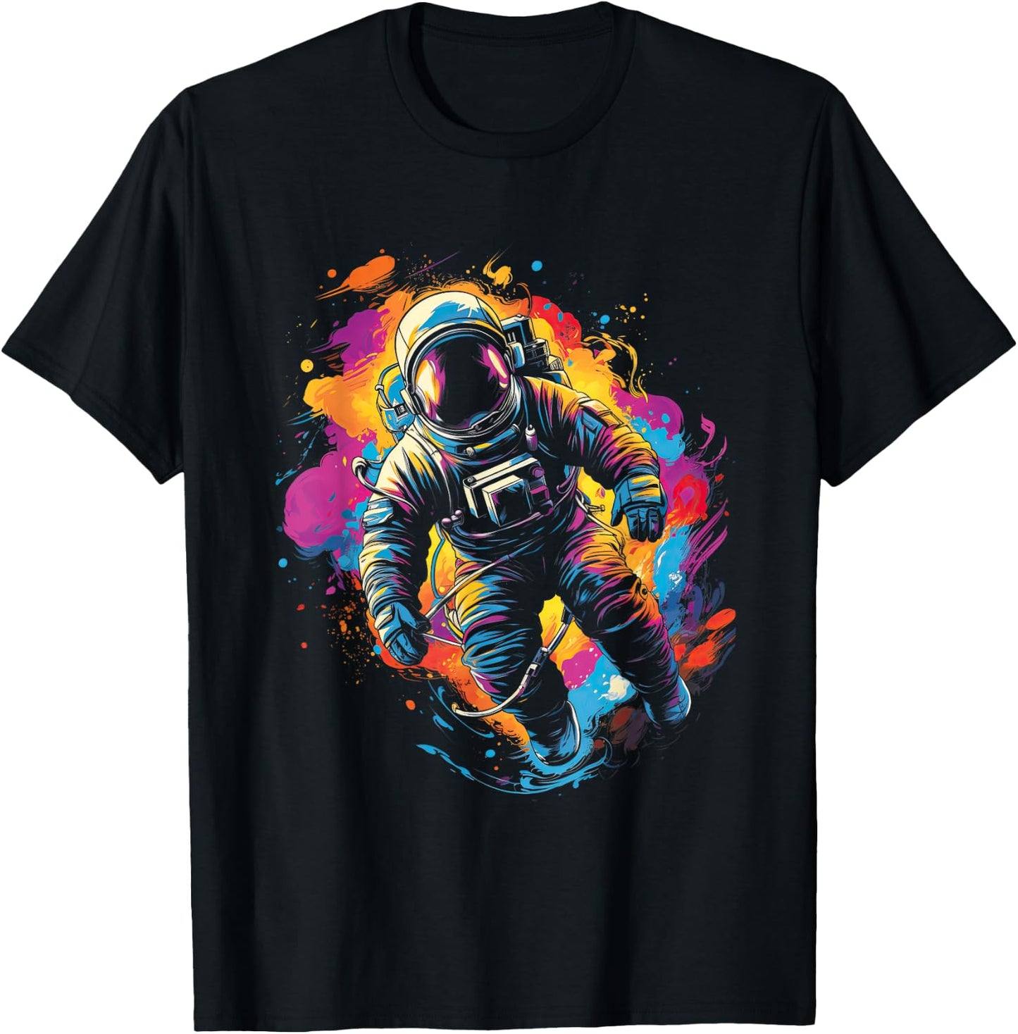 Astronaut Planet Science Moon Solar system T-Shirt - T-Shirt | Black