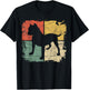 Square Retro Pitbull Owner Gift Dog Lover Pit bull Parents T-Shirt - T-Shirt | Black