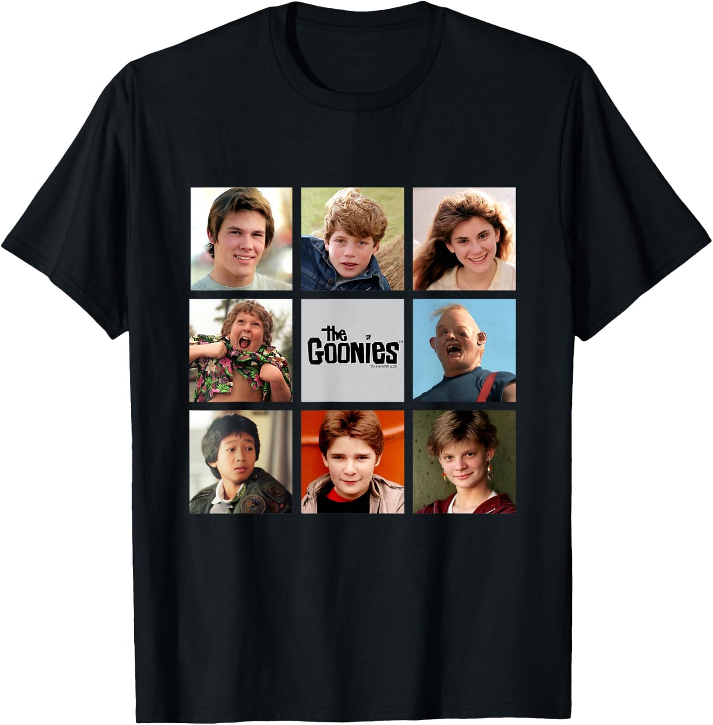The Goonies The Goonie Bunch Cast Photos Movie T-Shirt - T-Shirt | Black