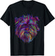 Colourful Splash Dog Affenpinscher T-Shirt - T-Shirt | Black