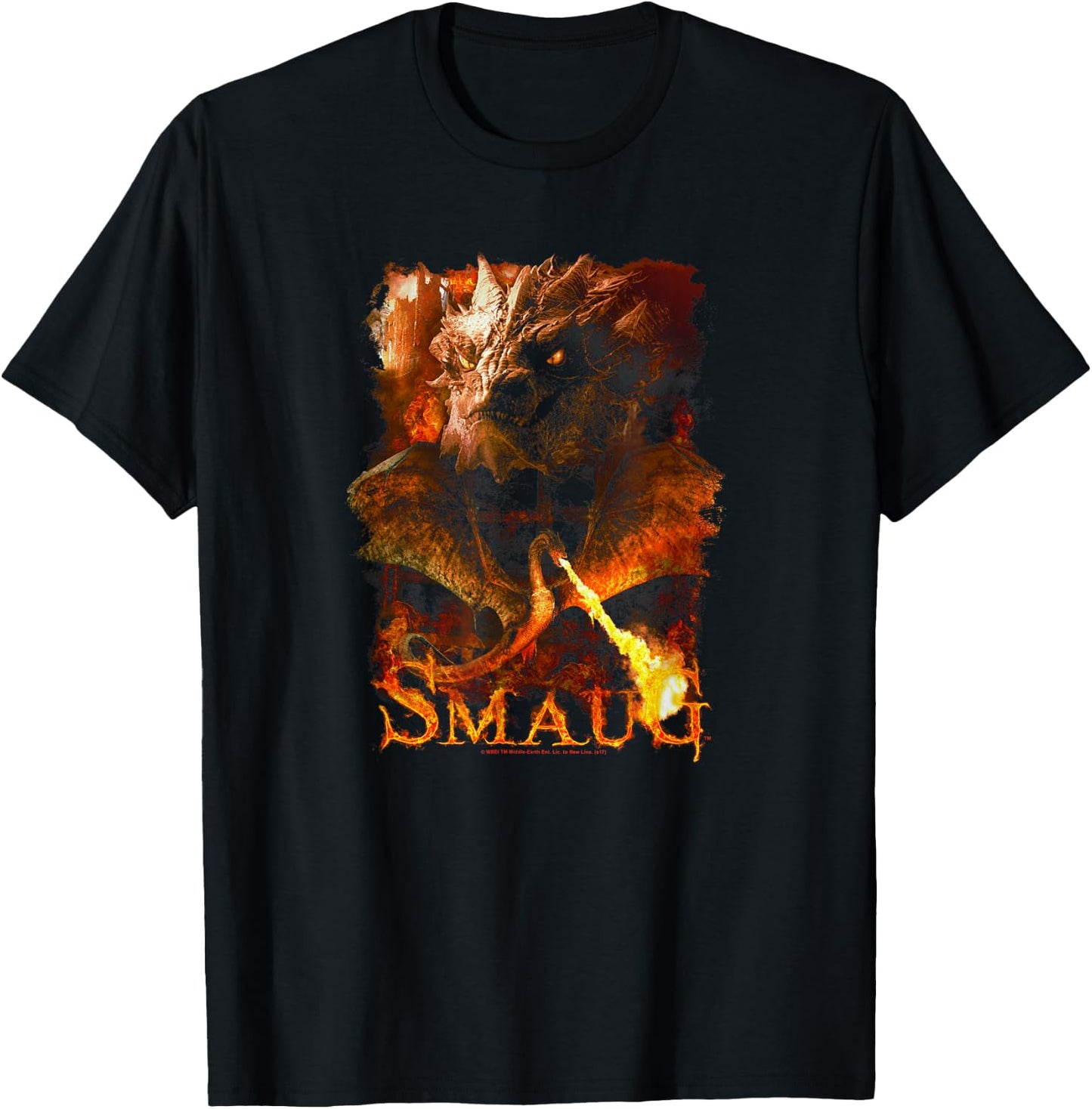 Hobbit Smaug Smolder T-Shirt - T-Shirt | Black