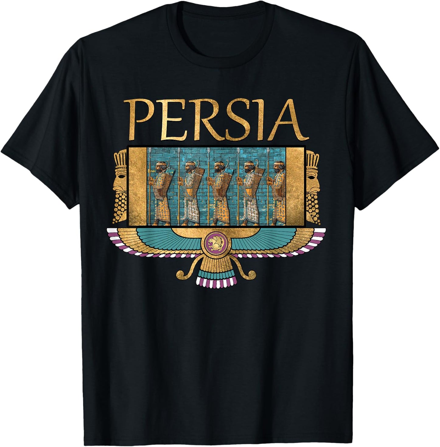 Persia Ancient Civilizations Persian Immortals T-Shirt - T-Shirt | Black