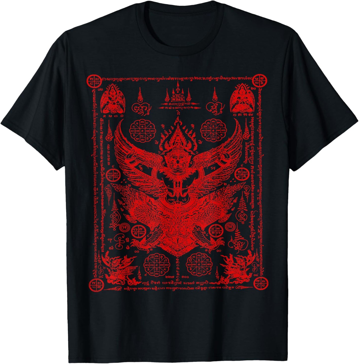 Sak Yant Thailand Tattoo Magical Thai Tattoos Thailand Gift T-Shirt - T-Shirt | Black